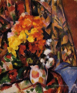 印象派の花 Painting - 菊 ポール・セザンヌ 印象派 花